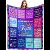 Inspirational Christian Throw Blanket for Women  Faith Healing Bible Verse Gift X Inches