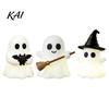 Holiday Party Table Display Halloween Luminous Mini Ghost Figurines, Glow in The Dark Cute Small Home Decor Miniature Statue for Micro Landscape,