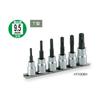 TONE Torx Socket Set with Includes 6 Pieces (Tamper-Resistant Holder) HTX306H, 9.5mm (3/8") Drive,