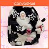 And Puppy Doll Star Decoration Spotted Plush Backpack With Large Capacity