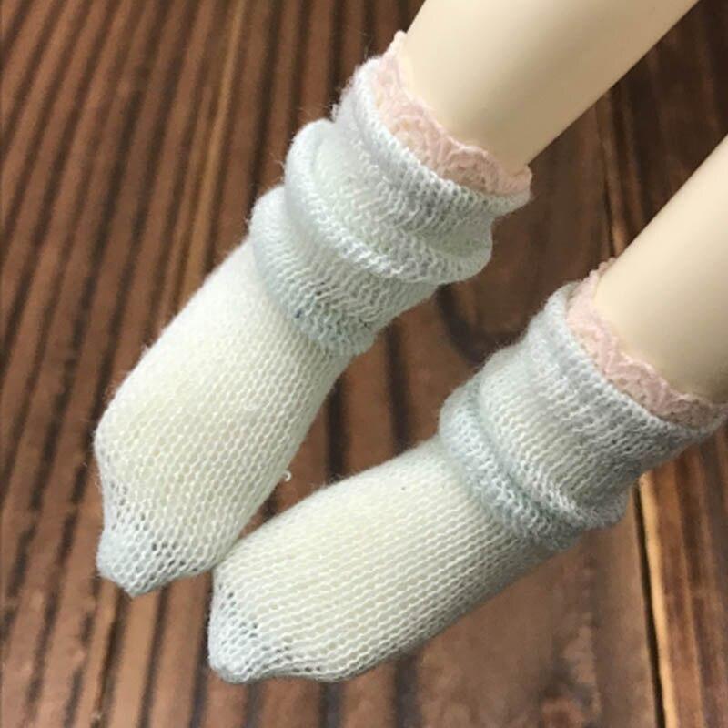 1 Paar Gestrickte Wollkurzsocken für Blythe 1:6 Puppensocken Für Barbie Puppenhaus Socke Für Momoko 1/6 Puppenzubehör Kinderspielzeug Mädchen