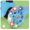 Adjustable Three-Wheel Scooter With Led Light-Up Wheels, Blue