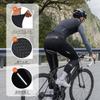 Santic Men's Fleece Cycling Pants, Breathable, Quick-Drying, Padded, Windproof, and Elastic for Autumn and Winter, Black, Size XL
