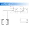 Video Doorbell 2 Pcs 7in TFT Screen Hands Free Call Monitor Night Vision Outdoor Camera Video