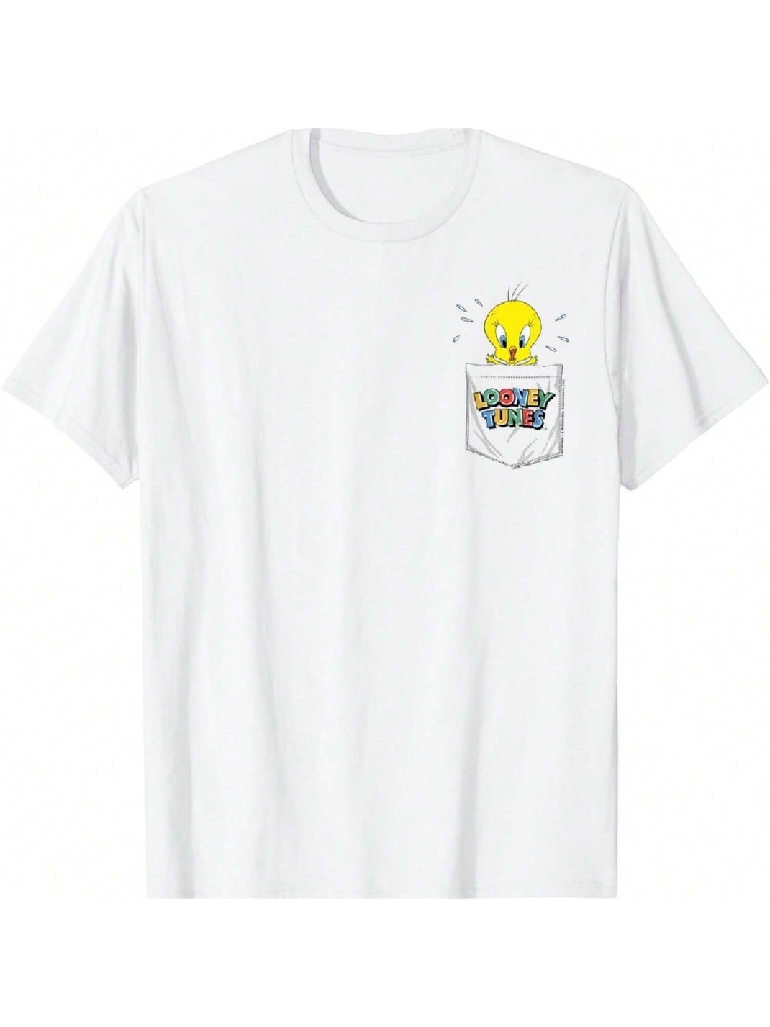 Tweety Bird Faux Pocket T-Shirt S разноцветный