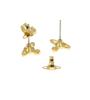 VIVIENNE WESTWOOD Nano Solitaire Brass Earrings Women's 62010037/02R774 [Used]