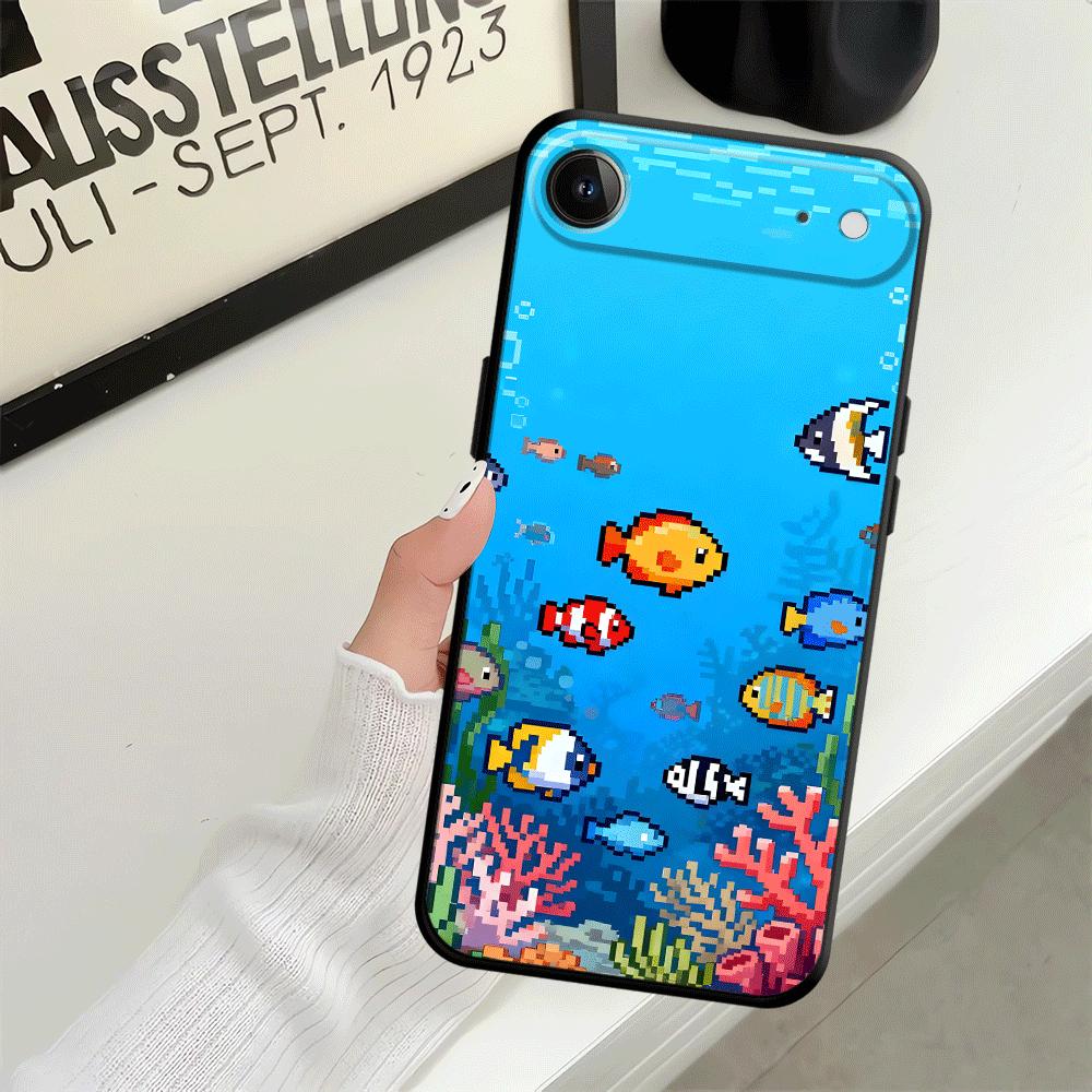 Cartoon Cute Fish Case for Apple iPhone 17 Pro Max 14 15 Pro 7 8 12 11 XR XS MAX 13 Air 16 Funda Phone Cover