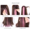 Extensiones de Cabello de Clip de Oreja de Goteo de Color - Mechas Rectas Realistas para Mujeres, Larga de Una Pieza