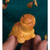 1 Piece of Natural Handmade Product Solid Wood Carving Small Turtle Desktop Ornament Mini Accessory Household Goods