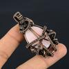 Pink Opal 999 Copper Wire Wrapped Pendant, Handmade Gemstone Pendant Jewelry, Gifts For Wife Brand New Pendant
