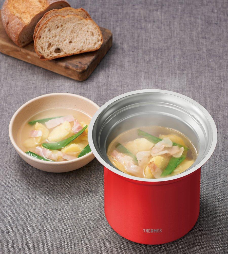 Thermos Vacuum Insulated Tabletop Soup Jar, 1L, Tomato, KJC-1000 TOM