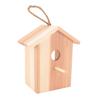 1pcs See Through Design Wooden Birdhouse Suction Cup Mount Transparent Bird House  Outdoor Decor