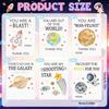 12 Pcs Astronaut Space Birthday Theme Party Favors Wooden Painting Crafts Kits Bulk With Game Cards Paint Brushes Decorations Fo