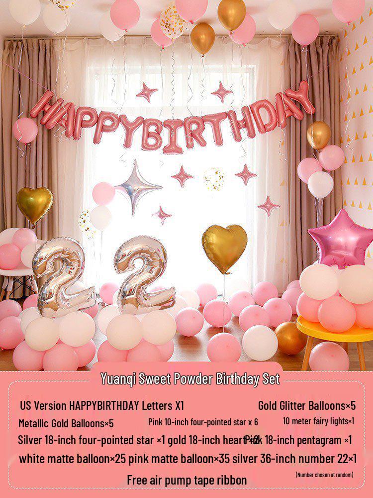 18th Birthday Party Decorations: Balloons & Background Wall Props for Boys & Girls