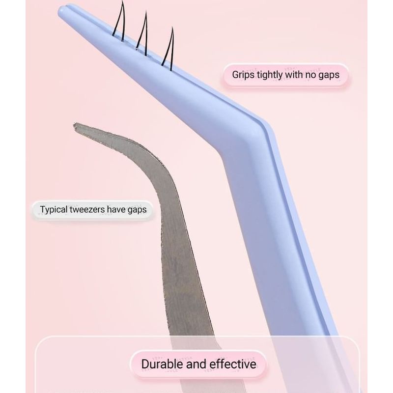 Jesireca - Stainless Steel False Eyelashes Tweezers