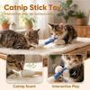6PCS Cotton Swabs Cat Toy with Catnip Kitten Chew Sticks for Indoor Boredom Durable Dental Teething Ropes Interactive Accessory