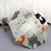 1pc Cute Cats Pattern Umbrella with Plastic Handle,Suitable for All Seasons Home Travel Outdoor UmbrellaDD556
