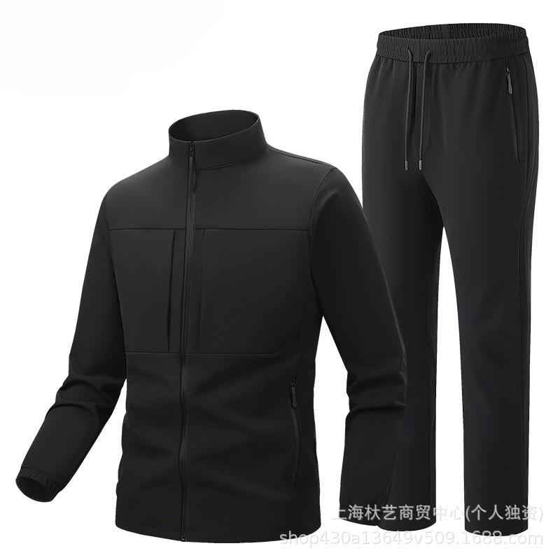 Mens Stand Collar Sun Protection Jacket High-Quality Seamless Pocket Breathable Thin Coat Business Casual 35