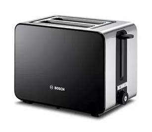 Bosch TAT7203 Toaster 2 Slice(s) 1050 W Black, Stainless Steel