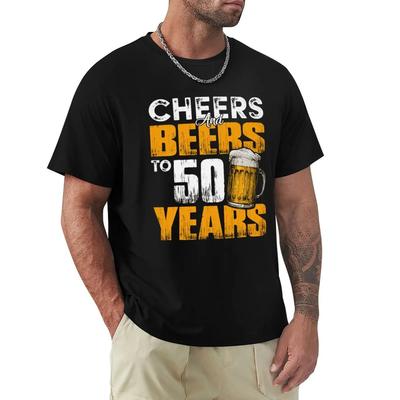 Prost und Bier zum 50. Geburtstag T-Shirt 50. Geburtstag T-Shirt Bierliebhaber Lustig Harajuku Oberteile Mode Klassisches T-Shirt
