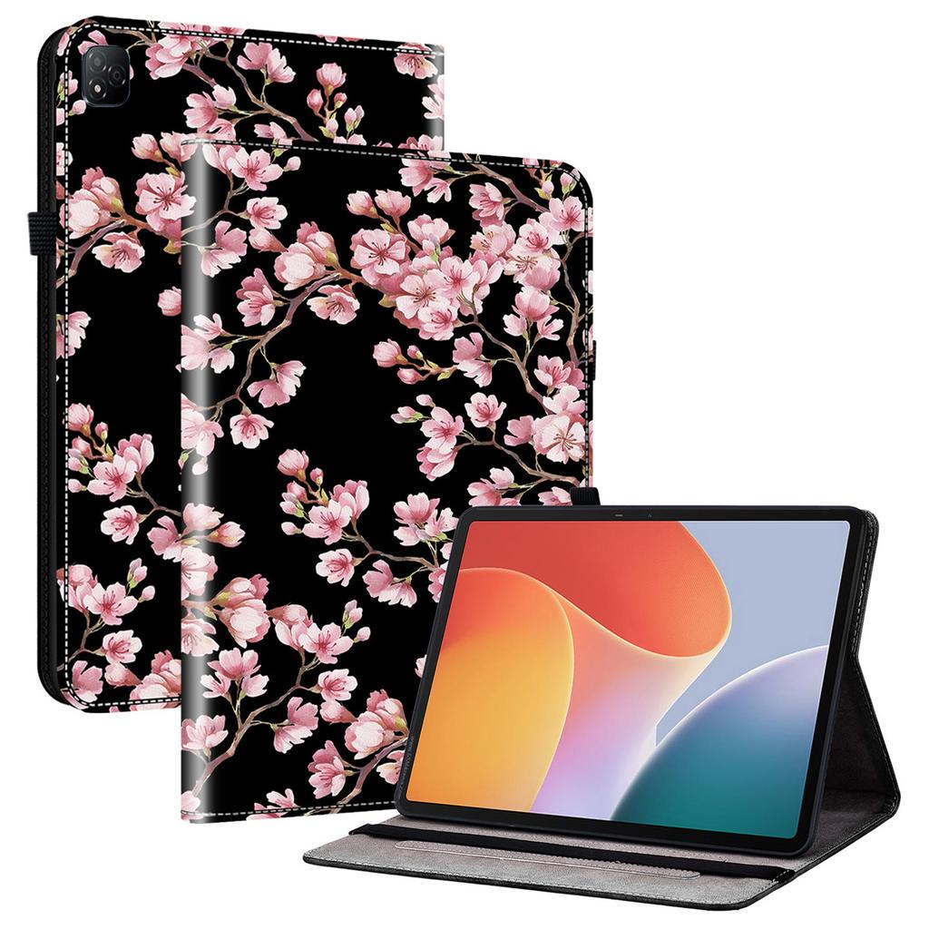 For Infinix Xpad Leather Case Pattern Printed Stand Tablet Cover with Card Slots