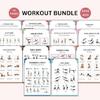 6Pcs Fitness Card Yoga Seated Postures Exercise Charts 30 Day Chair Exercises Plan Poster for Morning Sports Enduring