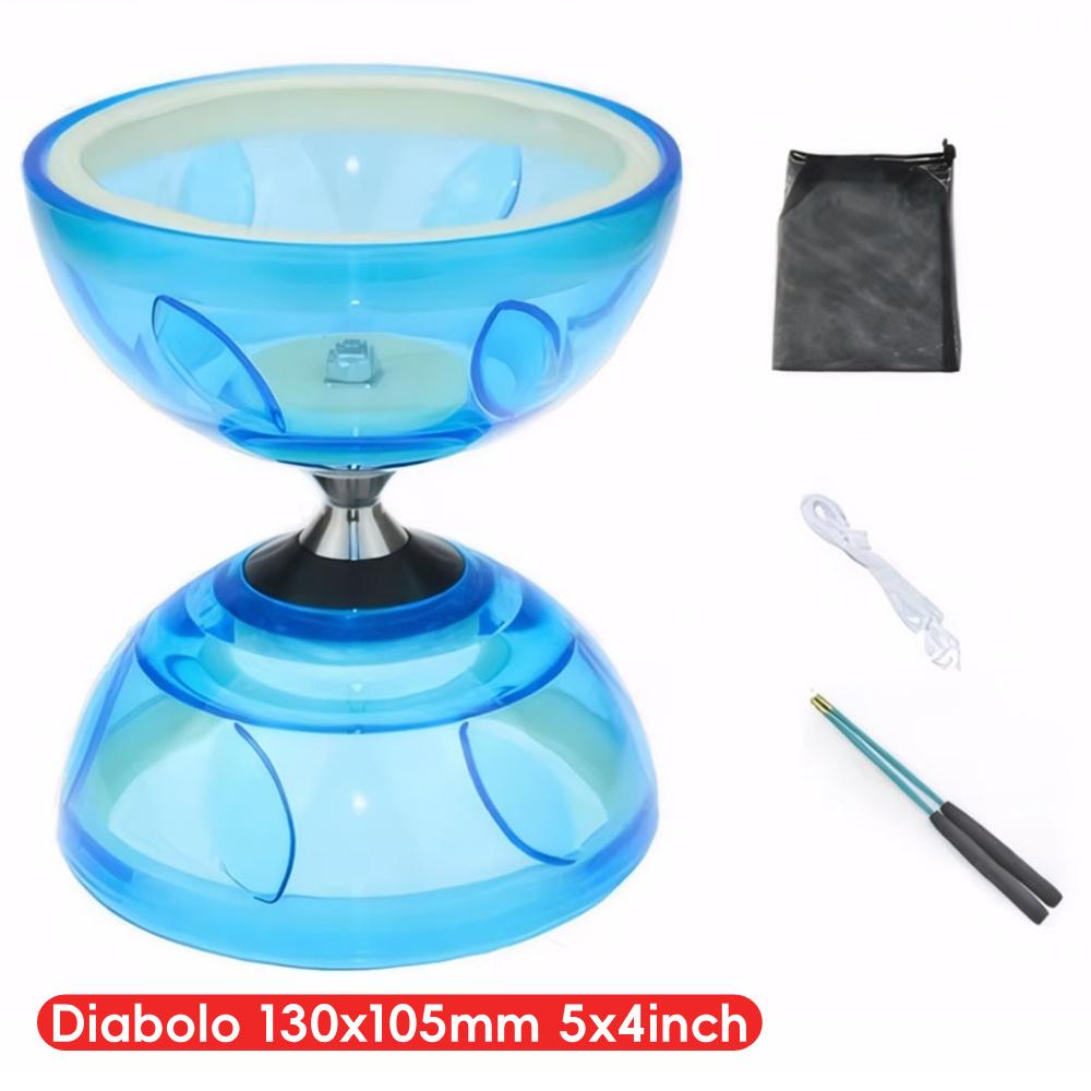 Chinese Yoyo Diabolo Set with 2 Diabolo Sticks String and Net Bag Triple Bearing Diabolo Juggling Diabolo for Adults Kids