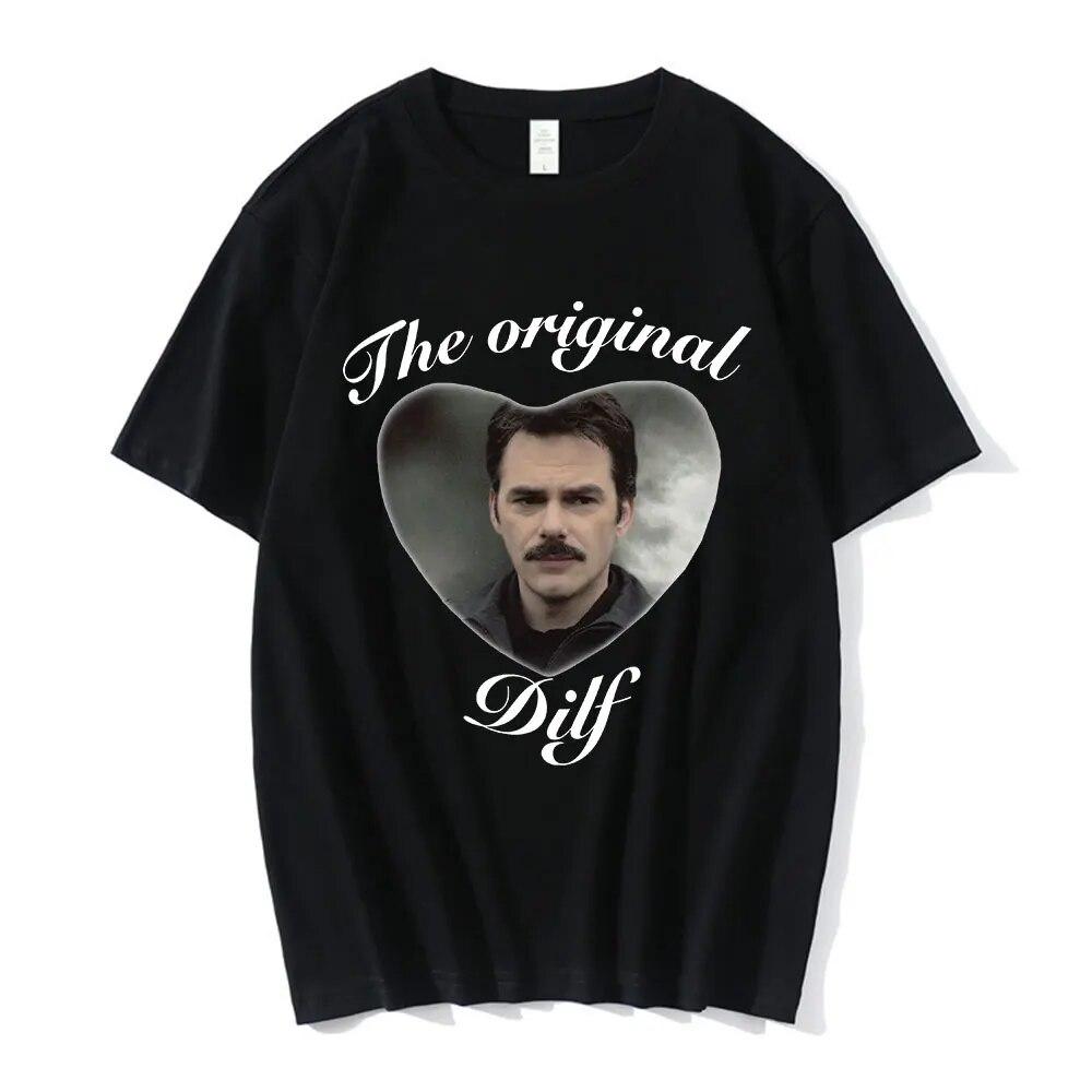 

Classic The Original DILF Charlie Swan Twilight T Shirt Cotton Bella T-shirts Unisex Women Short Sleeve Tees Clothes Streetwear