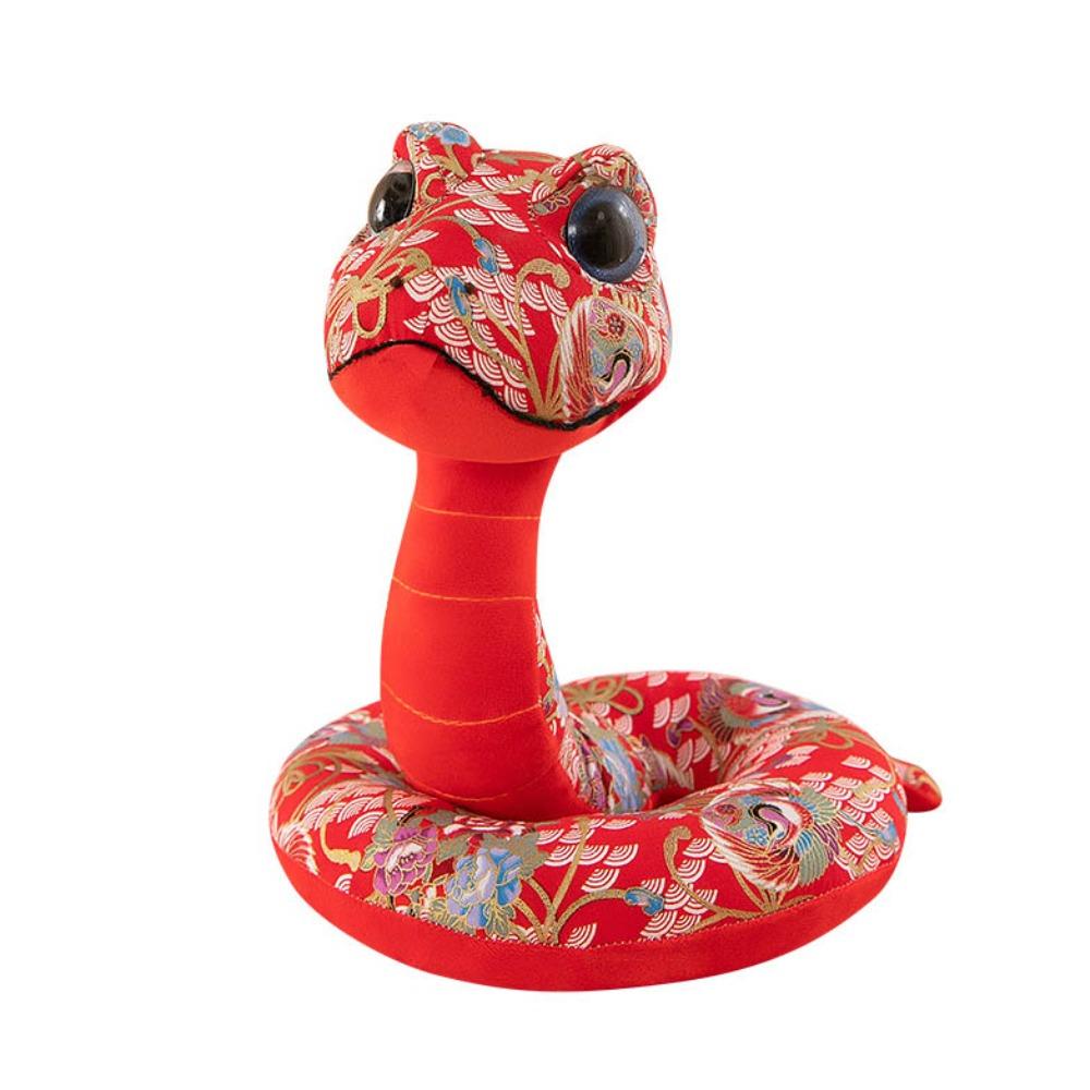 

Удачи Богатство Змея Год Маскот Игрушка С Новым Годом Счастливая Змея Кукла Плюшевые игрушки Домашний декор 28cm-style 2