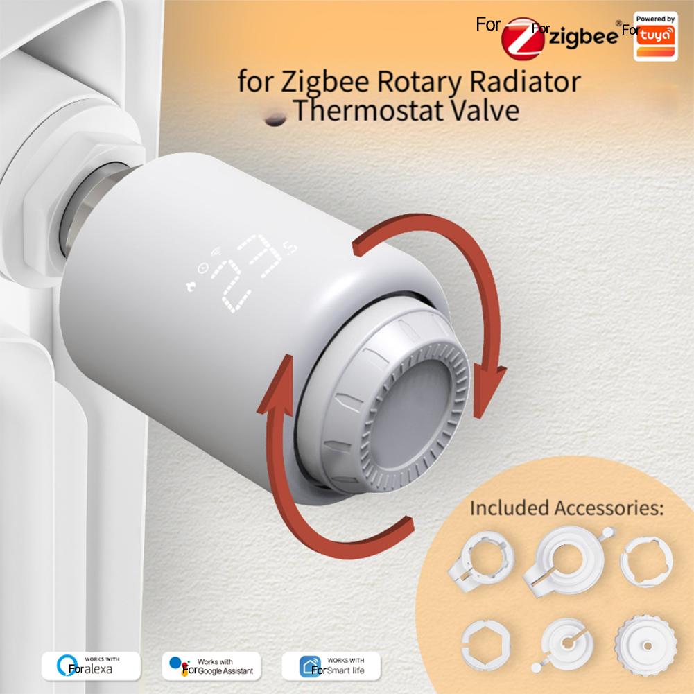 Programmable Heating Control Smart Radiator Thermostat Custom Heating Schedules Energy Efficient Thermostat For TUYA App