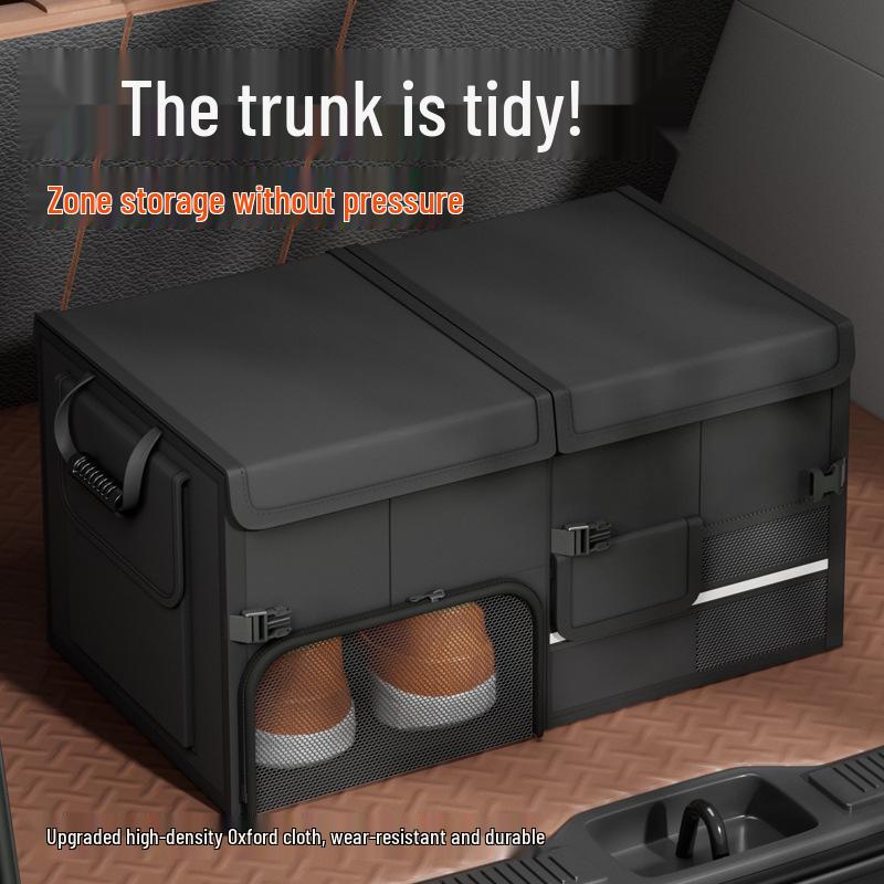 Foldable Car Trunk Organizer - Large Capacity Storage Box for Vehicle Interior