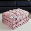 Light Luxury New Cotton Down Comforter High End Buttoned Warm Quilt Core Thick Solid Color Comfortable Blanket Soft Breathable