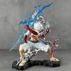 Anime Figure Gear 5 Thunderbolt Nika Luffy Toy Model Statue Collection Desktop Decoration