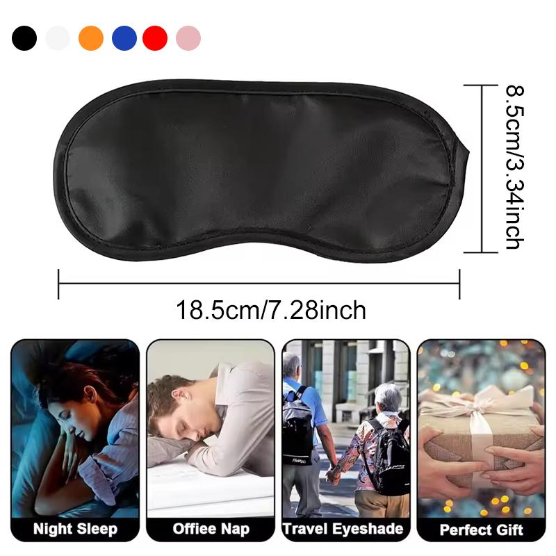 1PC Eye Mask Polyester Sleeping Eyes Shade Cover Soft Portable Blindfold 6 Colors Available Household Office Sleep Nap Props ZYF
