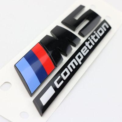 BMW M Series Modified Car Emblem: M2/M3/M4/M5/M6 Rear Thunder Version Black Sticker