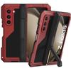 Case for Samsung Z Fold 7 6 5 4 Shockproof Aluminum Metal Cases Anti-Drop Heavy Duty Guard Armor Cover Built-in Screen Protect