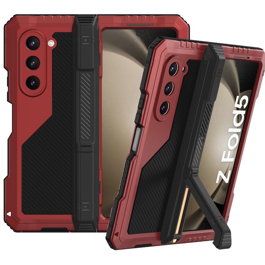 Case for Samsung Z Fold 7 6 5 4 Shockproof Aluminum Metal Cases Anti-Drop Heavy Duty Guard Armor Cover Built-in Screen Protect