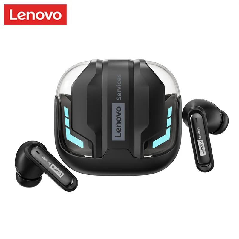 Cuffie da Gaming Wireless Originali Lenovo GT103 Suono Surround 720° Auricolari Bluetooth 6.0 Auricolari Sportivi con Cancellazione del Rumore (ENC) Luce Respiratoria Blu Ghiaccio