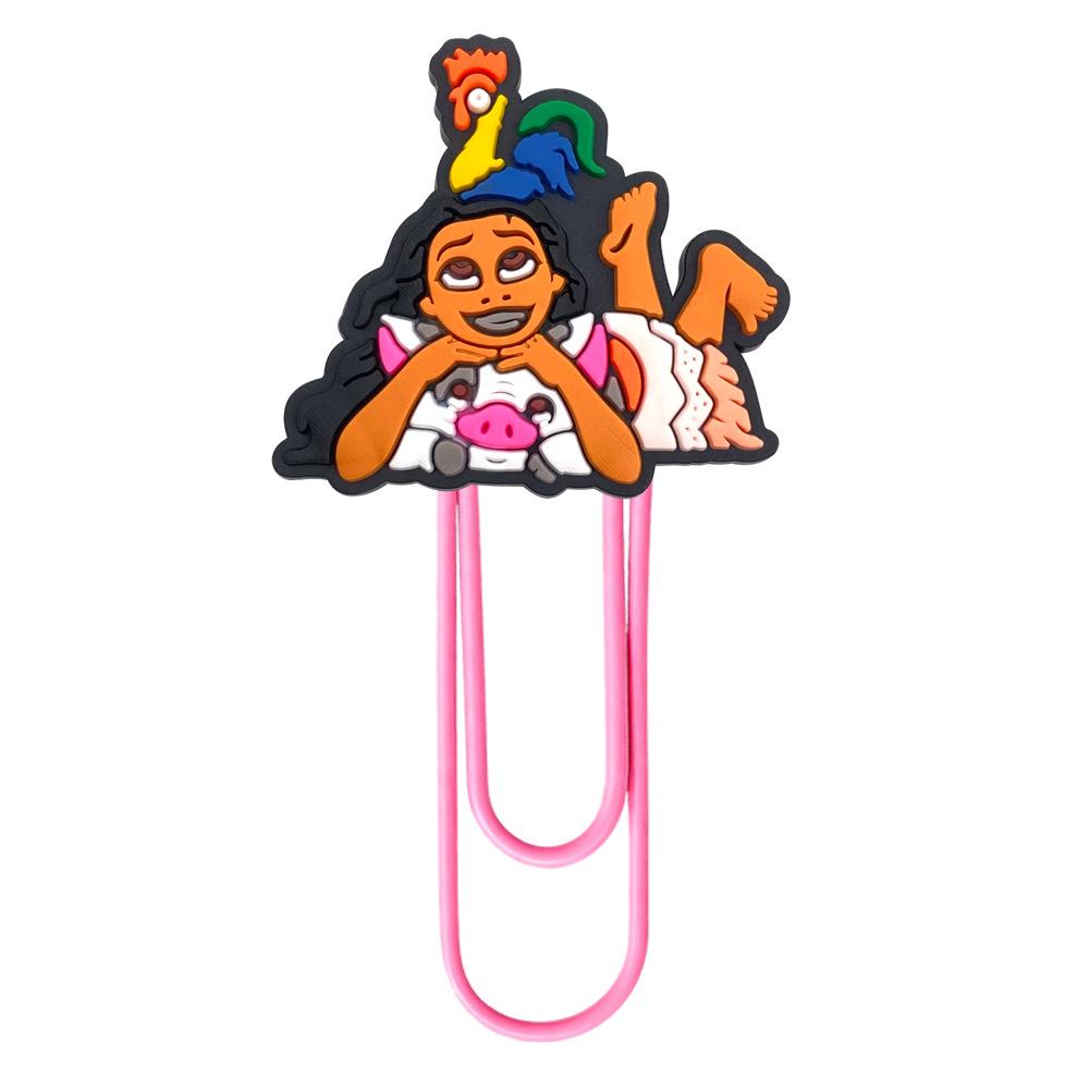 Moana Cartoon Bookmarks: Colorful DIY Paperclips for Creative Office Supplies