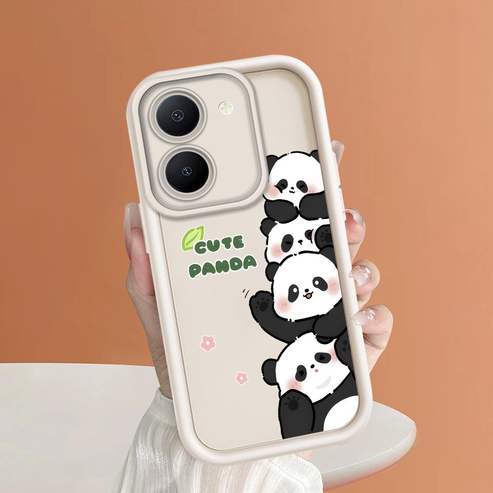 Scări pătrate din silicon moale, model de desene animate, acoperire completă, protecție pentru cameră, husă rezistentă la șocuri pentru iPhone Infinix Tecno Vivo