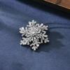 Mode-Anhänger Drehbarer Spinner Kristall Strasssteine Schneeflocke Brosche Pins für Damen Hochzeits Schmuck Broschen Zubehör