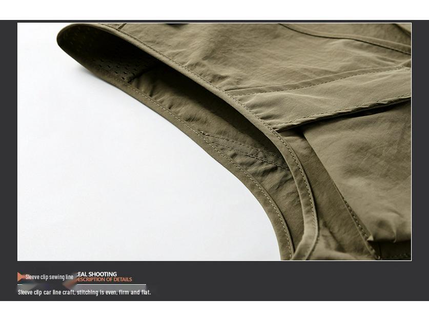 Quick-Dry Multi-Pocket Outdoor Vest for Photography, Fishing, and Mountaineering