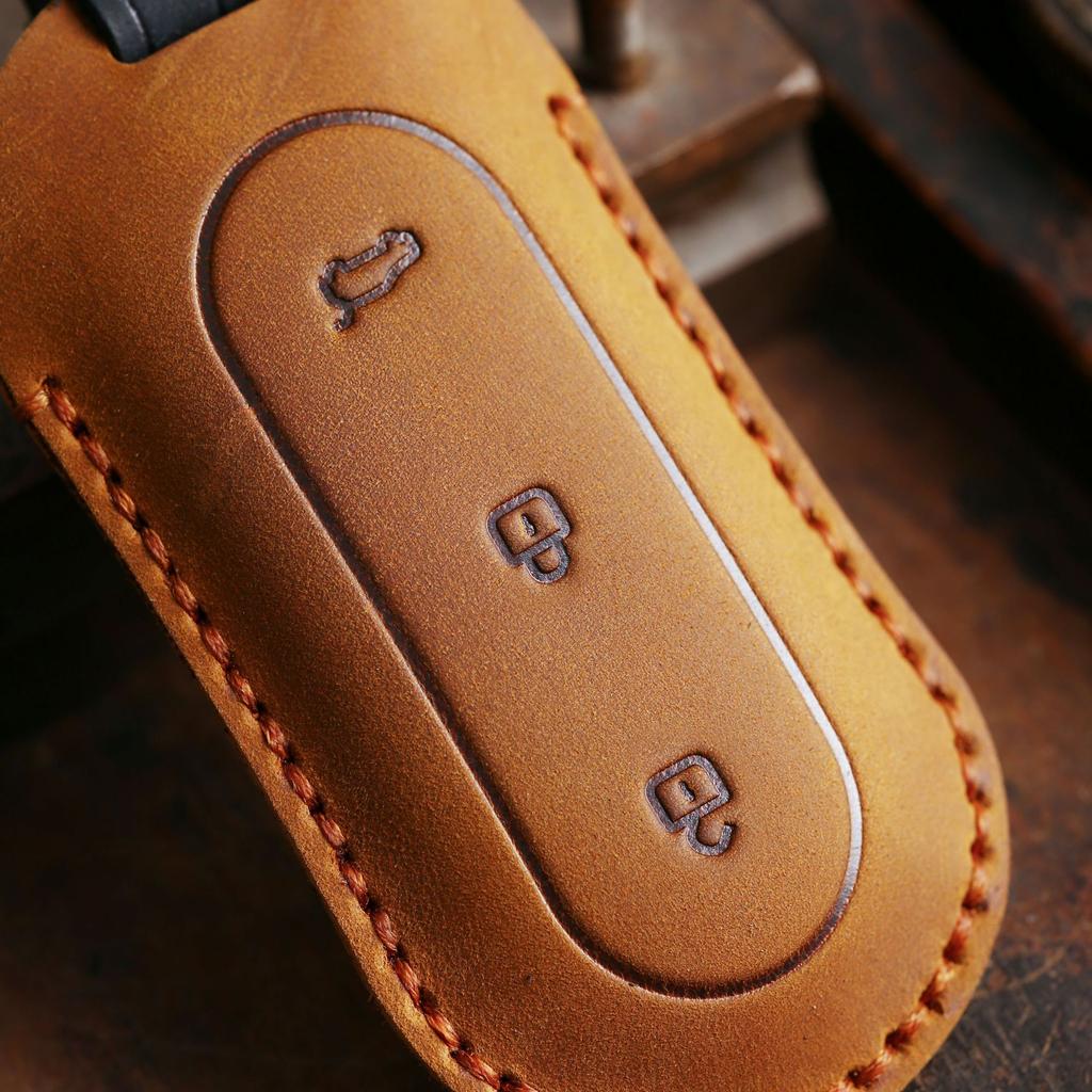 2022 New Product Launch Ideal L9 Key Cover Handmade Leather High-end Car Key Protective Case Bag for Men and Women