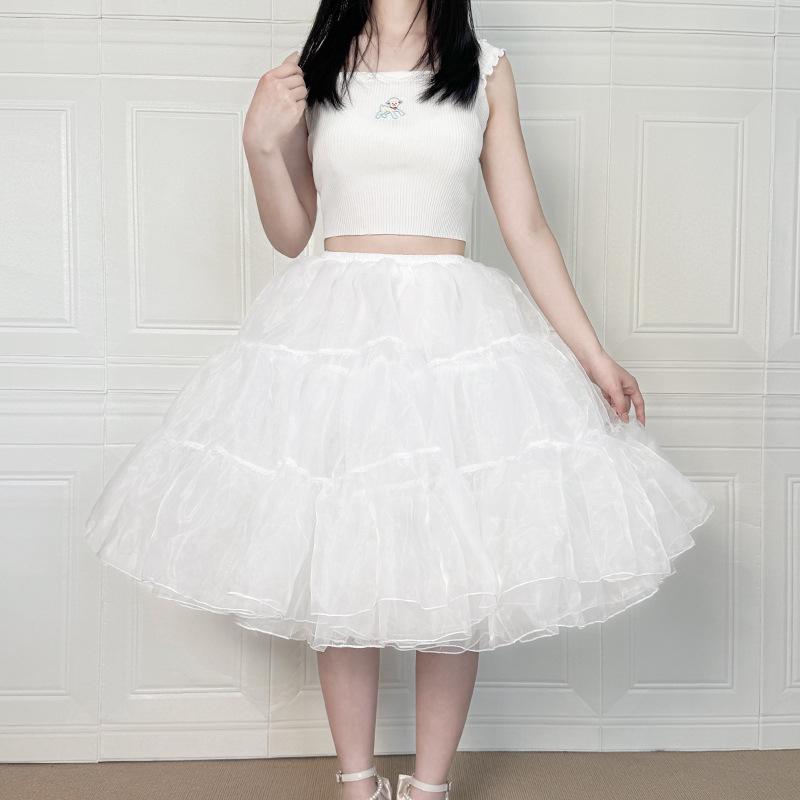 Violent Carmen Lolita Soft Girl Midilanger Petticoat-Rock