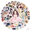 50Pcs/Set Dance Girls . Ballet Art Series 02 Stickers DIY Fashion Waterproof Doodle Decals Stickers