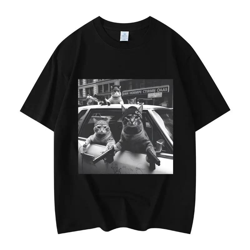

Funny Cat Gang Meme Graphic T Shirts Women s Fashion Vintage Short Sleeve T-shirt Women T-shirts Casual Top Women Clothing - ... 5XL різнокольоровий