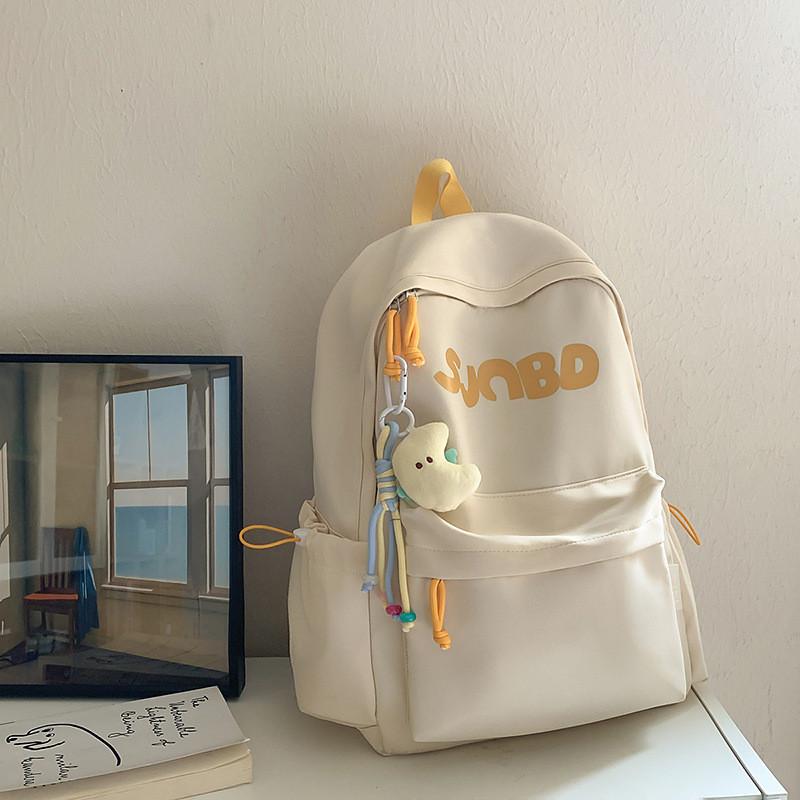 Nylon Casual Large Capacity Backpack For Travel And School With Letter Print Design For Men And Women