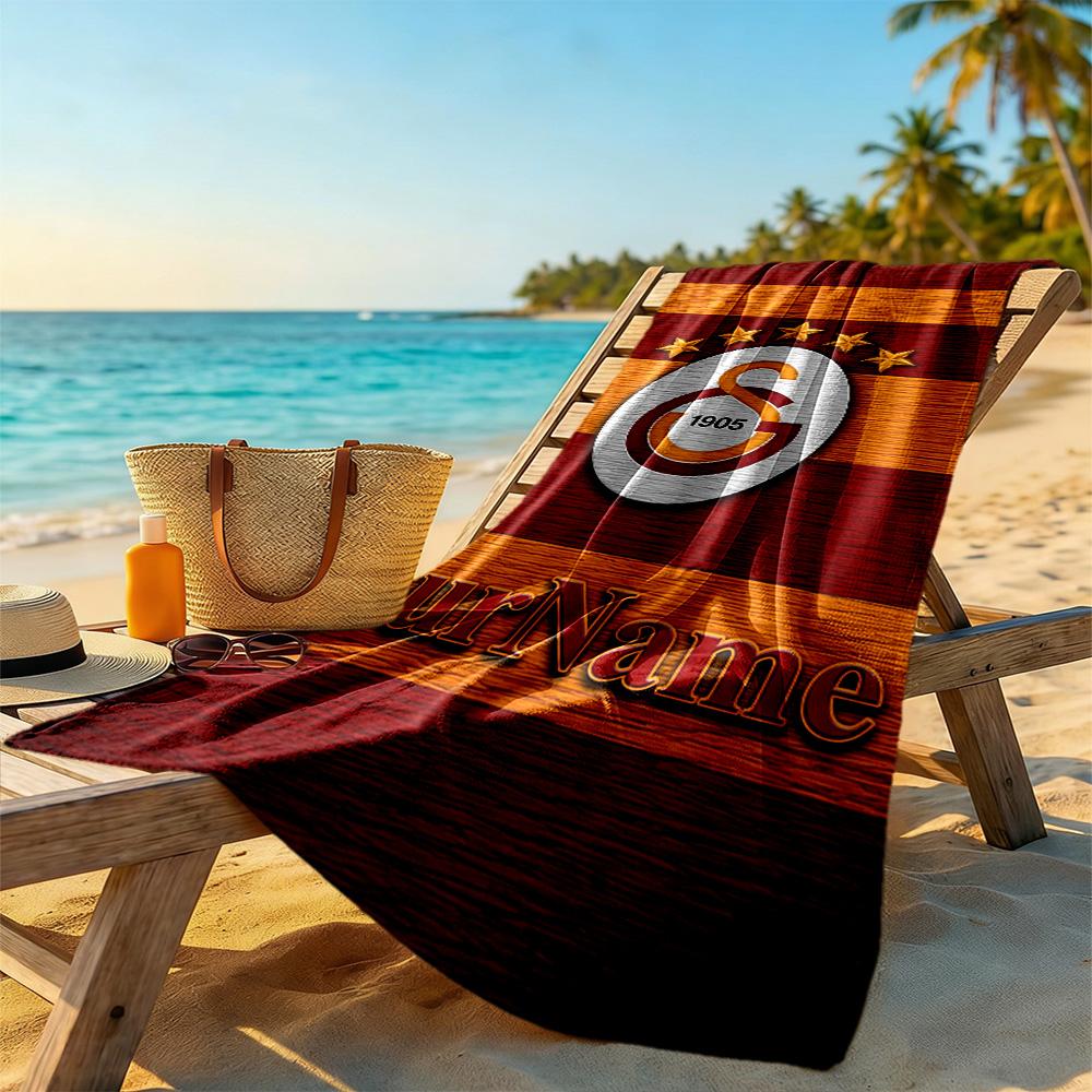 Galatasaray Personalized Name Beach Towel Soft Durable Quickdry Ideal For Travel Outdoor Swim Pool Yoga Surf Camping Hiking Gym Gift Holiday