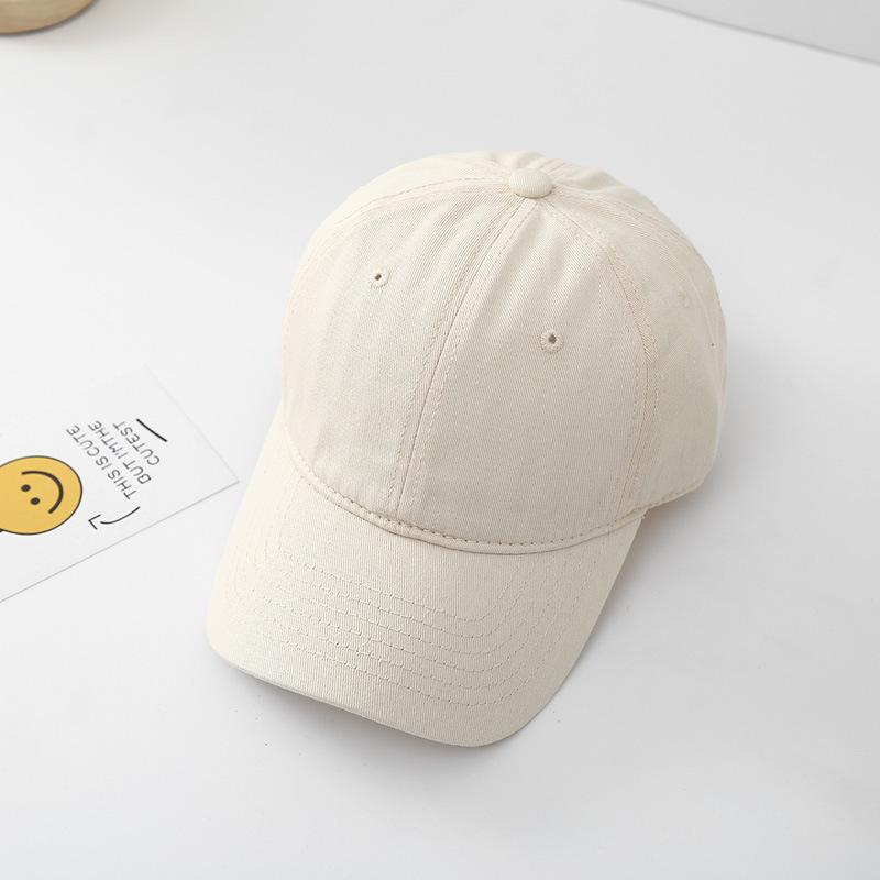 New Solid Baseball Cap For Children Boys Girls Cotton Sunhat Unisex Outdoor Sports Snapback Fishing Baseball Hat Korean Style