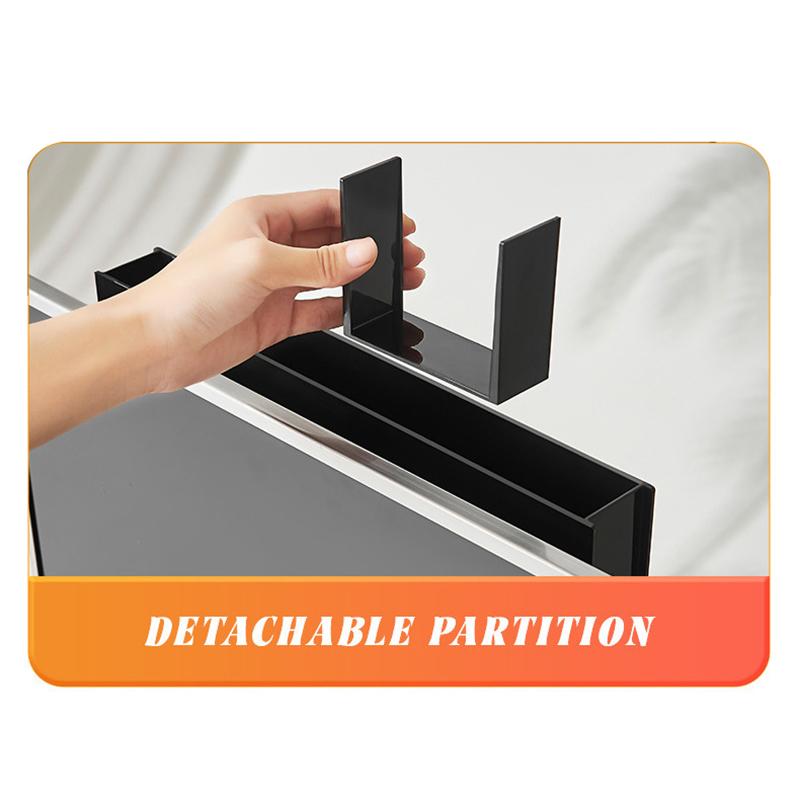 Wall Mounted Remote Control Organizer Box Space Saving TV Countertop Sorting Rack for Living Room Bedroom Hotel Room Use